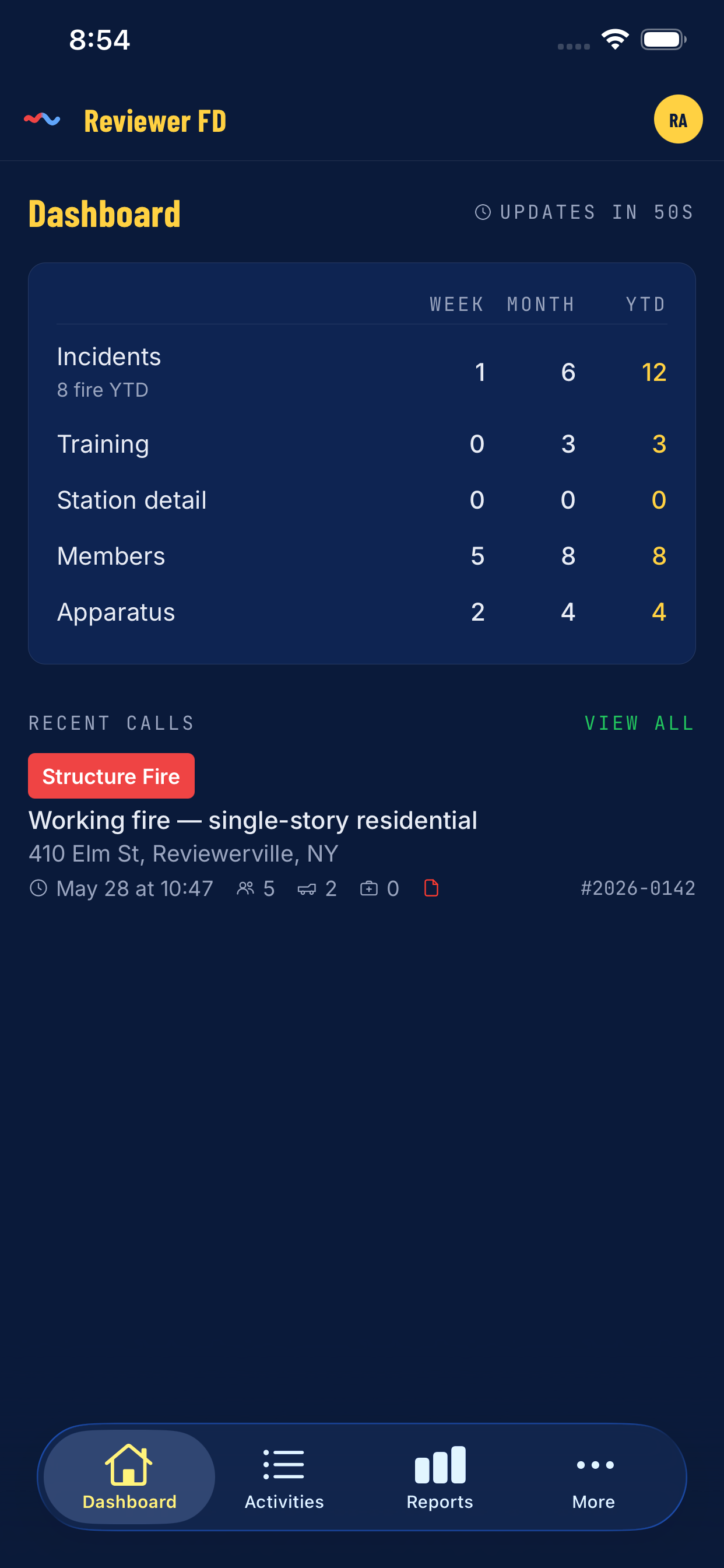 ToneLogger app dashboard